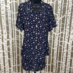 Vintage 90s 2-Piece Floral Print Top & Skirt Set